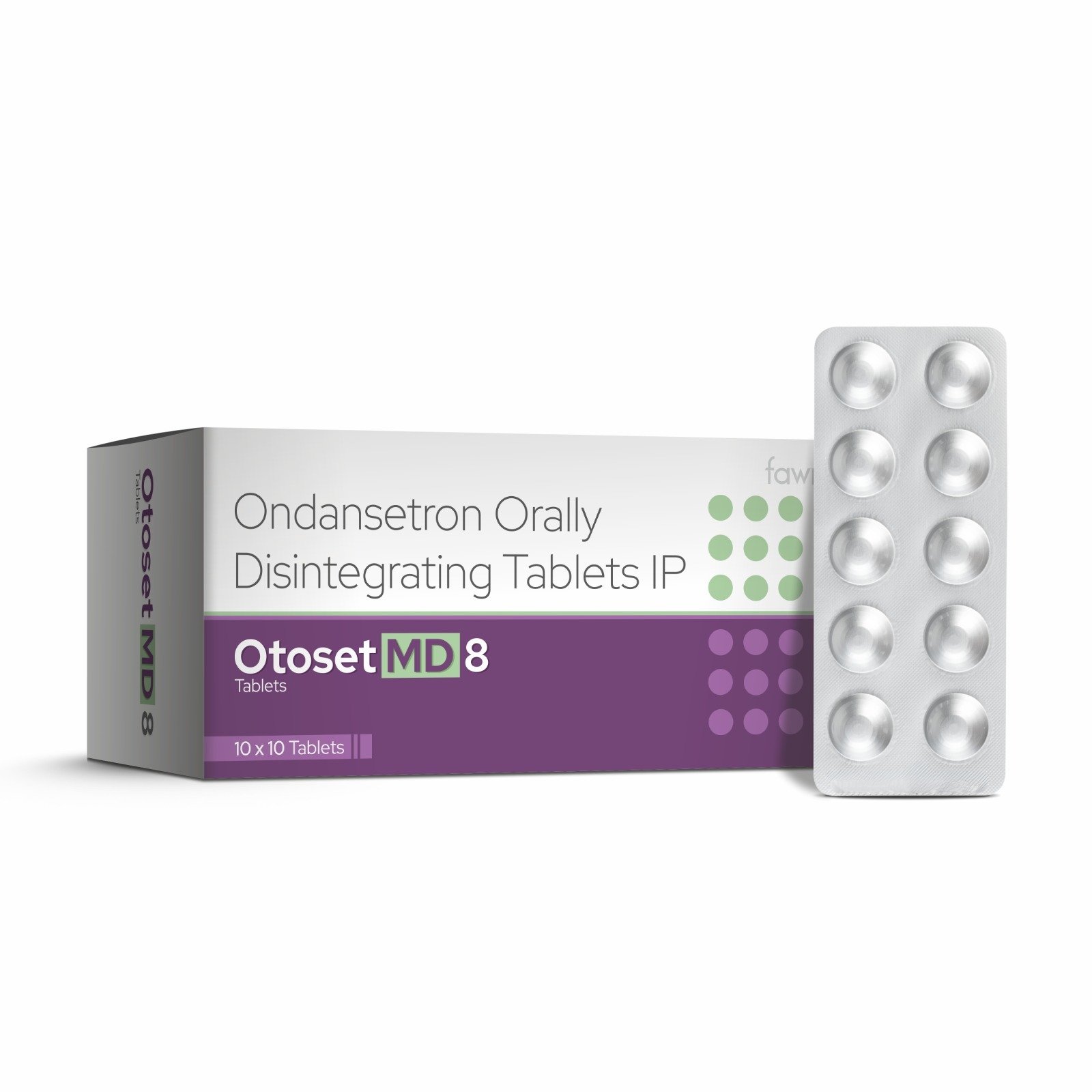 Ondansetron Orally Disintegrating Tablets IP - OTOSET MD 8 Tablets image 2