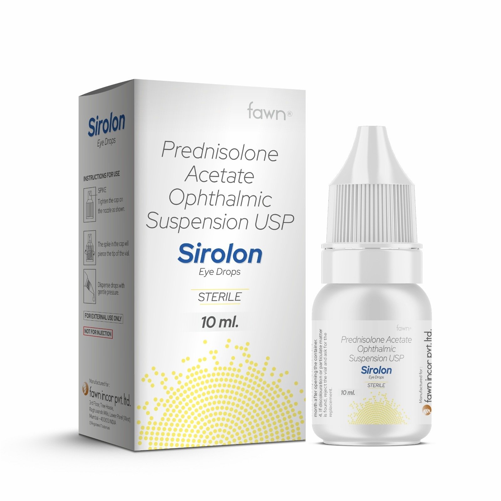 Prednisolone Acetate Ophthalmic Suspension USP - SIROLON Eye Drop image 2