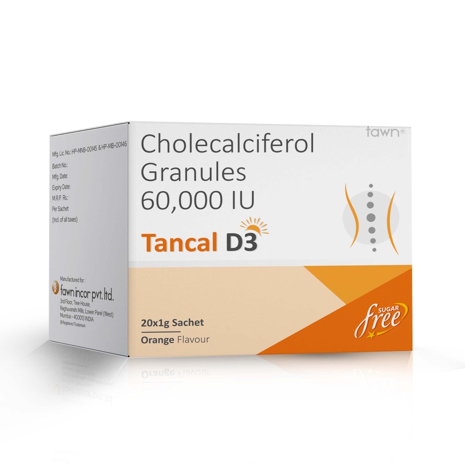 Cholecalciferol Granules 60,000 IU - TANCAL D3 Sachet