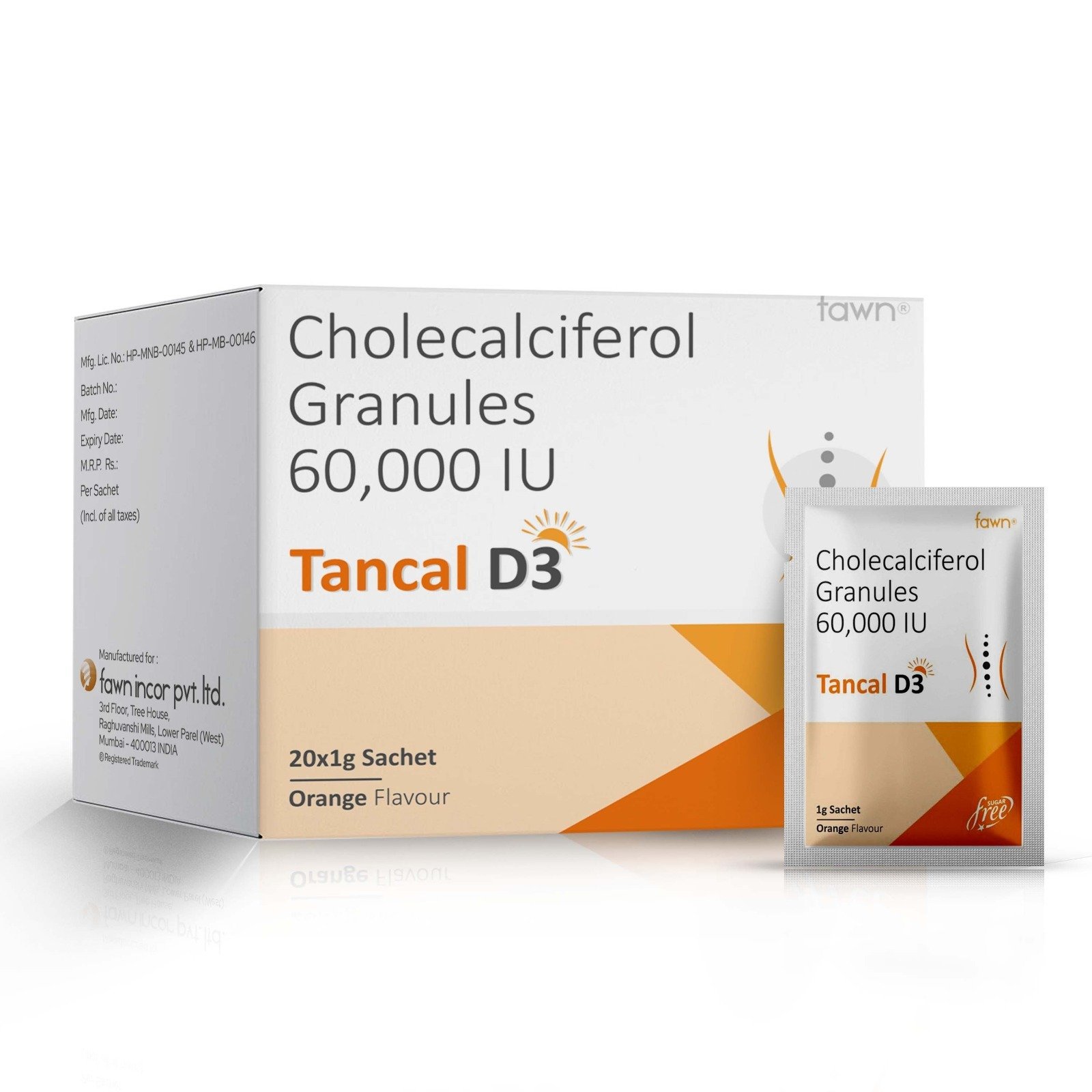 Cholecalciferol Granules 60,000 IU - TANCAL D3 Sachet image 2