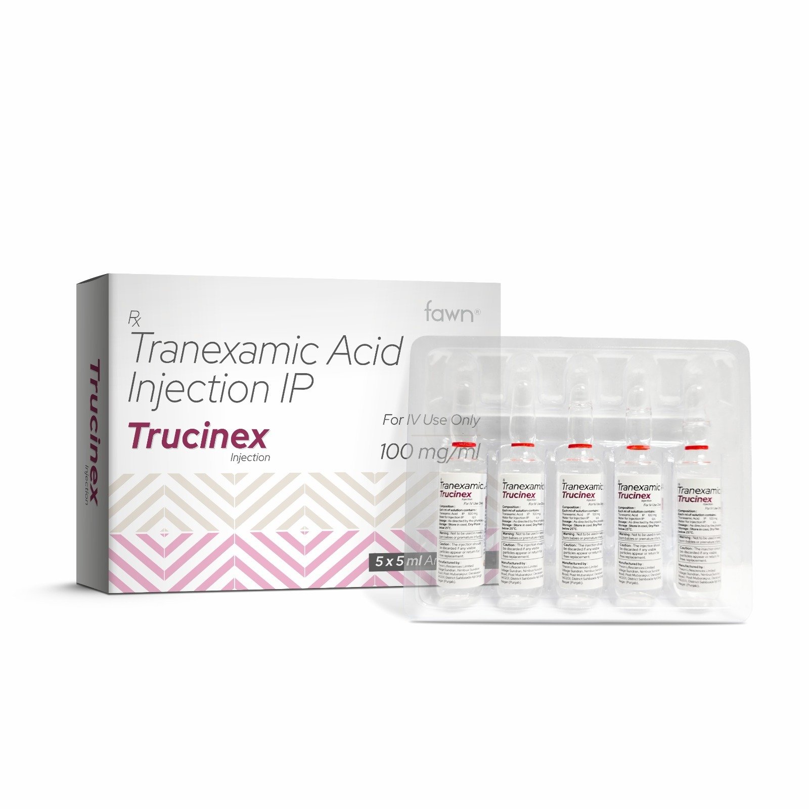 Tranexamic Acid Injection IP - TRUCINEX Injection image 2