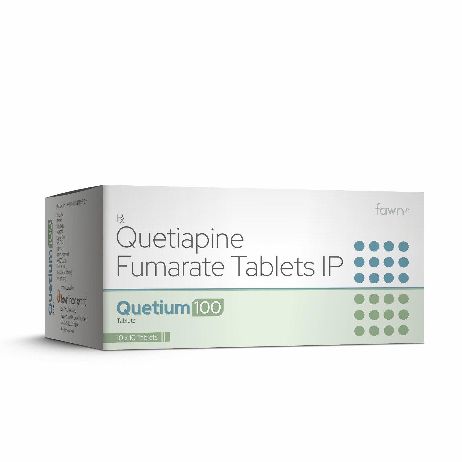 Quetiapine Fumarate Tablets IP 100 Mg - QUETIUM 100