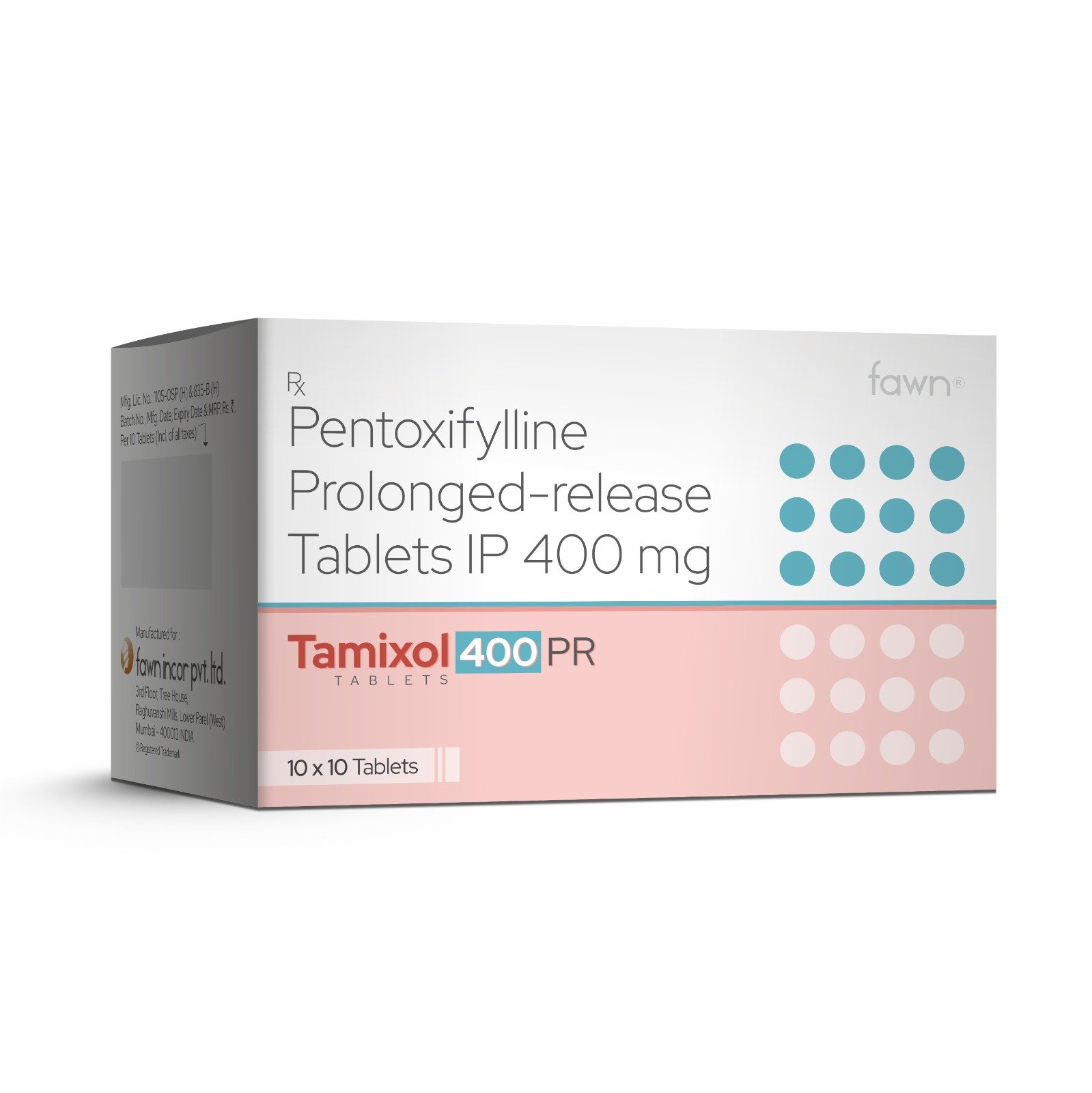 Pentoxifylline Prolonged Release Tablets I.P. 400 Mg - TAMIXOL 400 PR Tablets