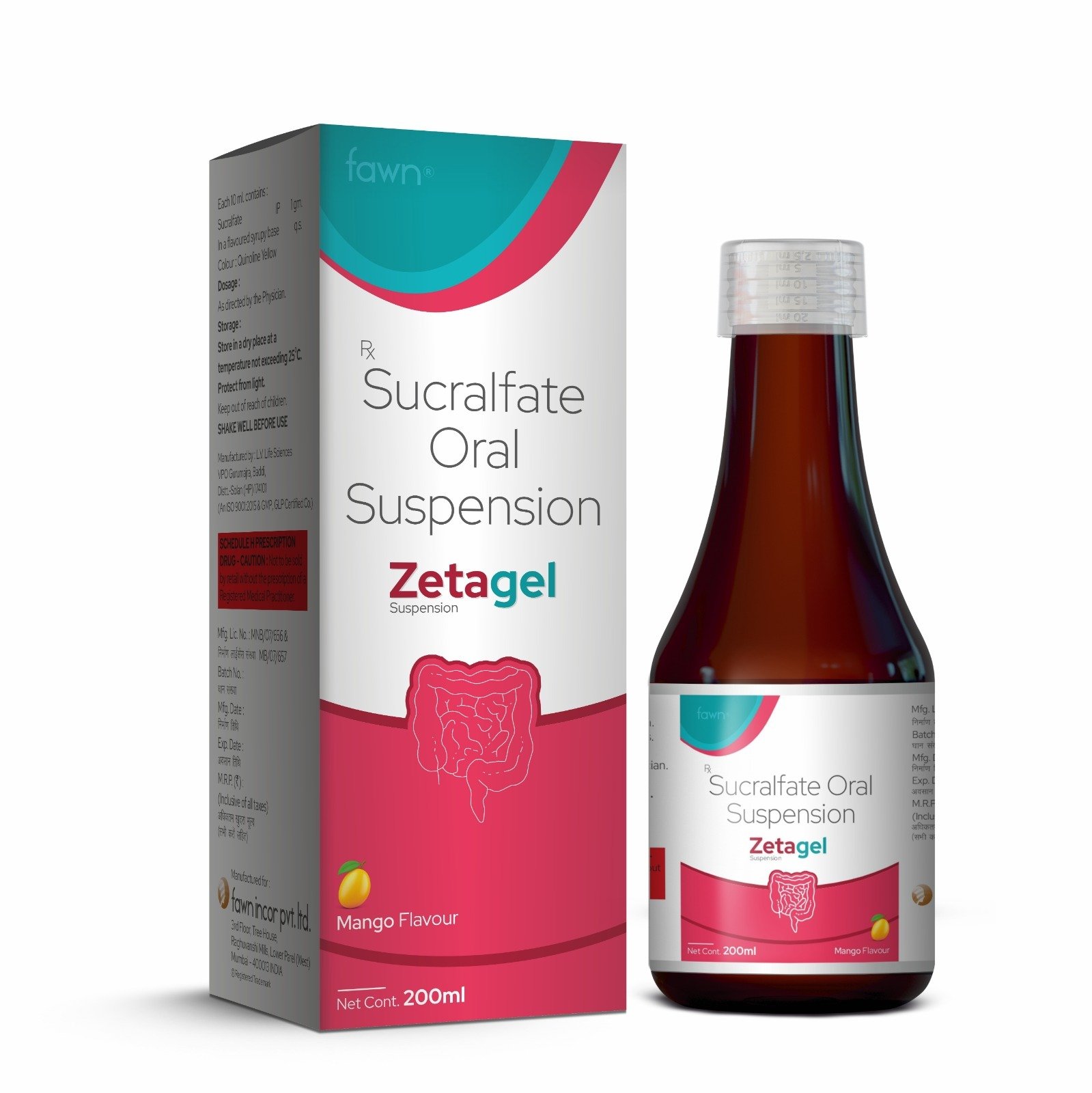 ZETAGEL Suspension - Sucralfate Oral Suspension