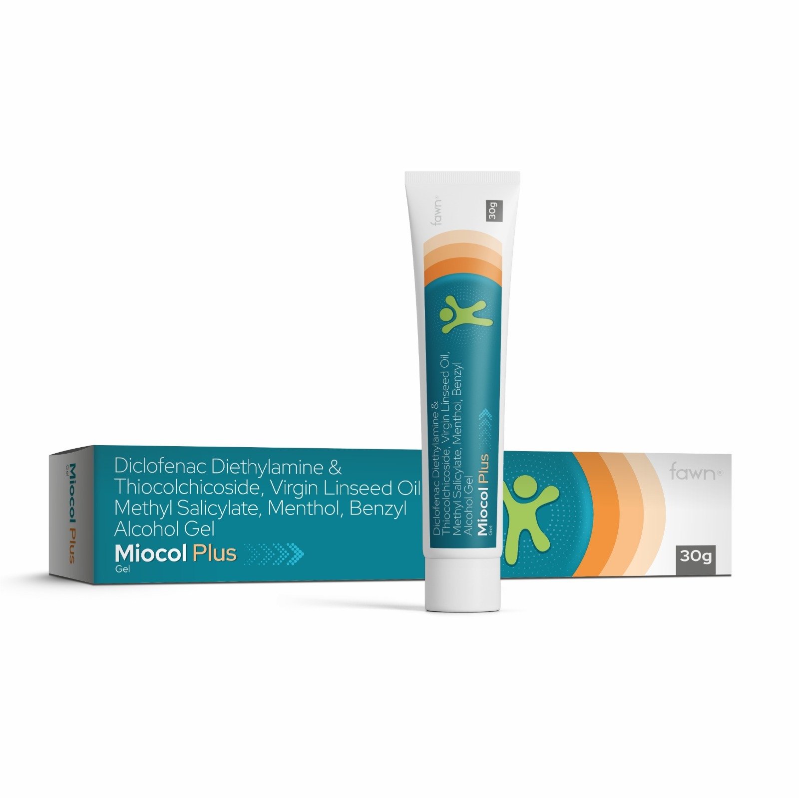 MIOCOL PLUS Gel - Diclofenac Diethylamine Thiocolchicoside Virgin Linseed Oil Methyl Salicylate Menthol Benzyl Alcohol Gel