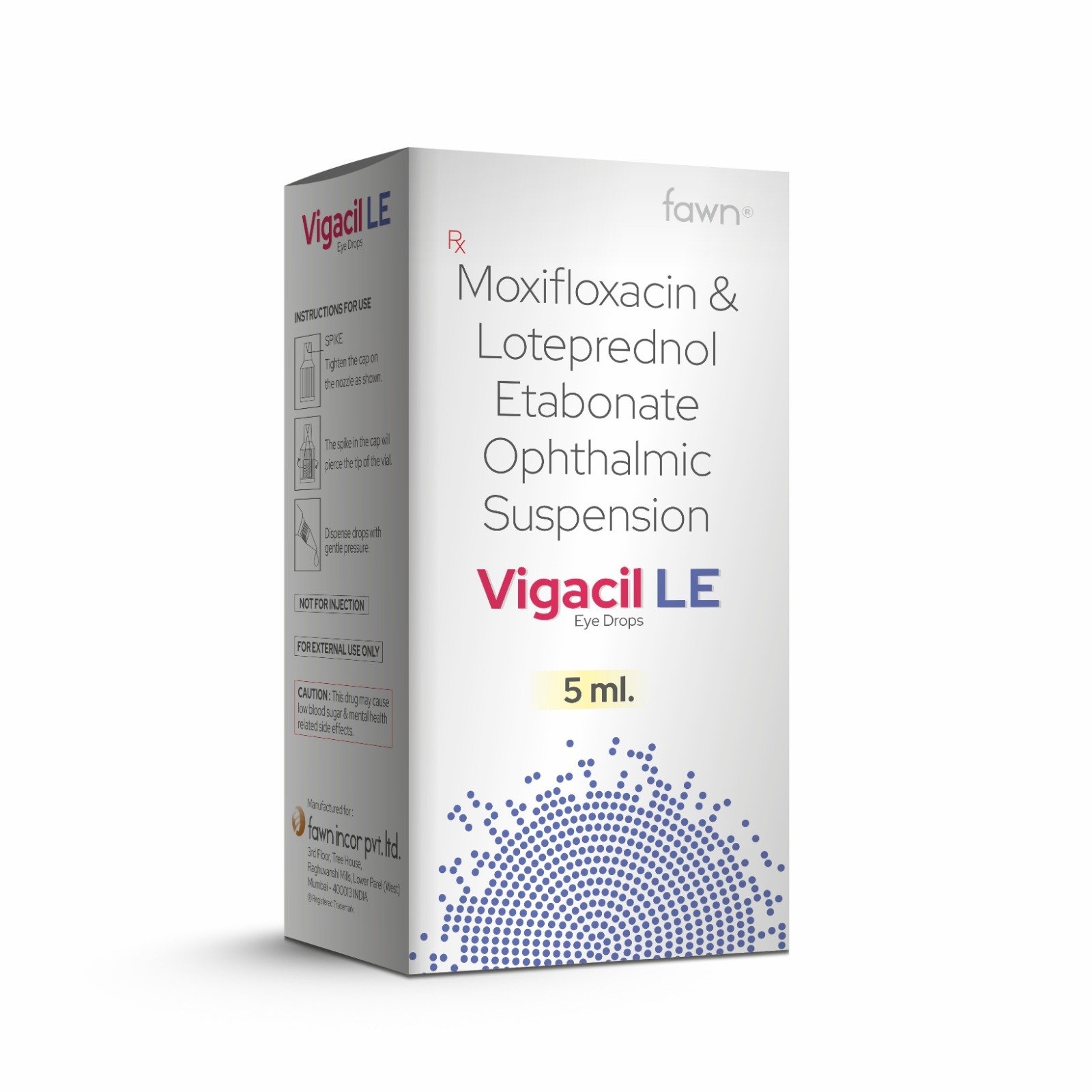 VIGACIL LE Eye Drop - Moxifloxacin & Loteprednol Etabonate Ophthalmic Suspension