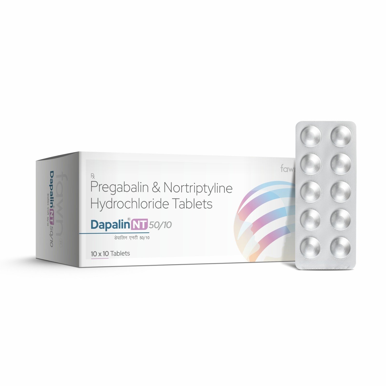 Pregabalin & Nortriptyline Hydrochloride Tablets - DAPALIN NT 50/10 Tablets