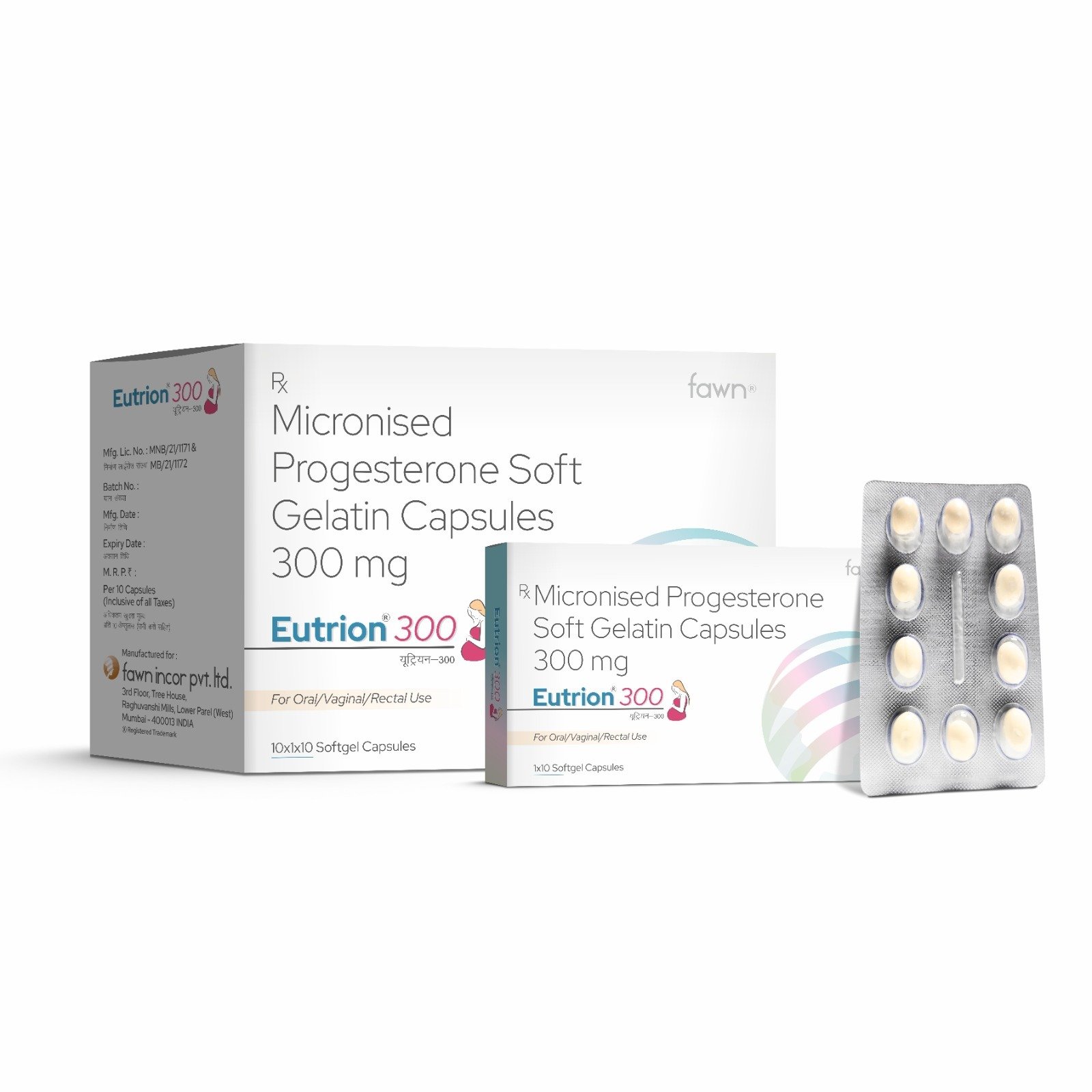 Progesterone Sustained Release Tablets 300 Mg - EUTRION 300 SR