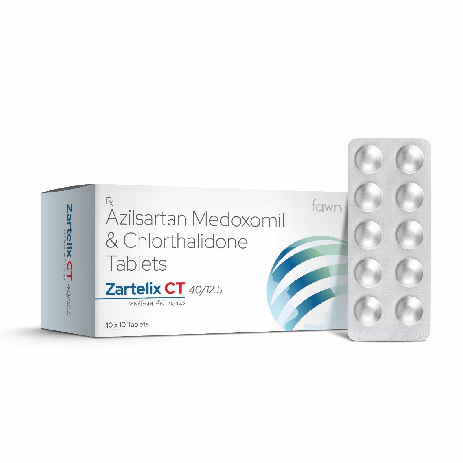 Azilsartan Medoxomil & Chlorthalidone Tablets - ZARTELIX CT 40/12.5 Tablets