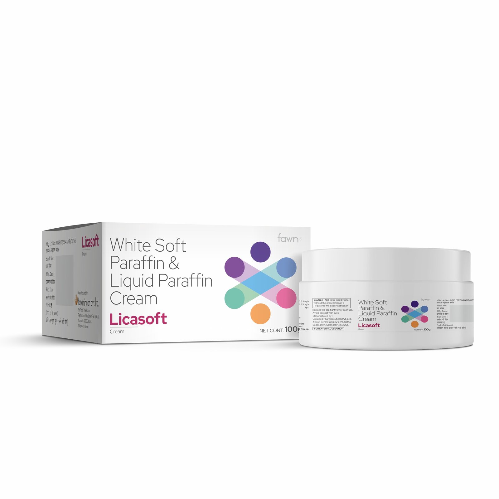 White Soft Paraffin & Light Liquid Paraffin Cream - LICASOFT Cream