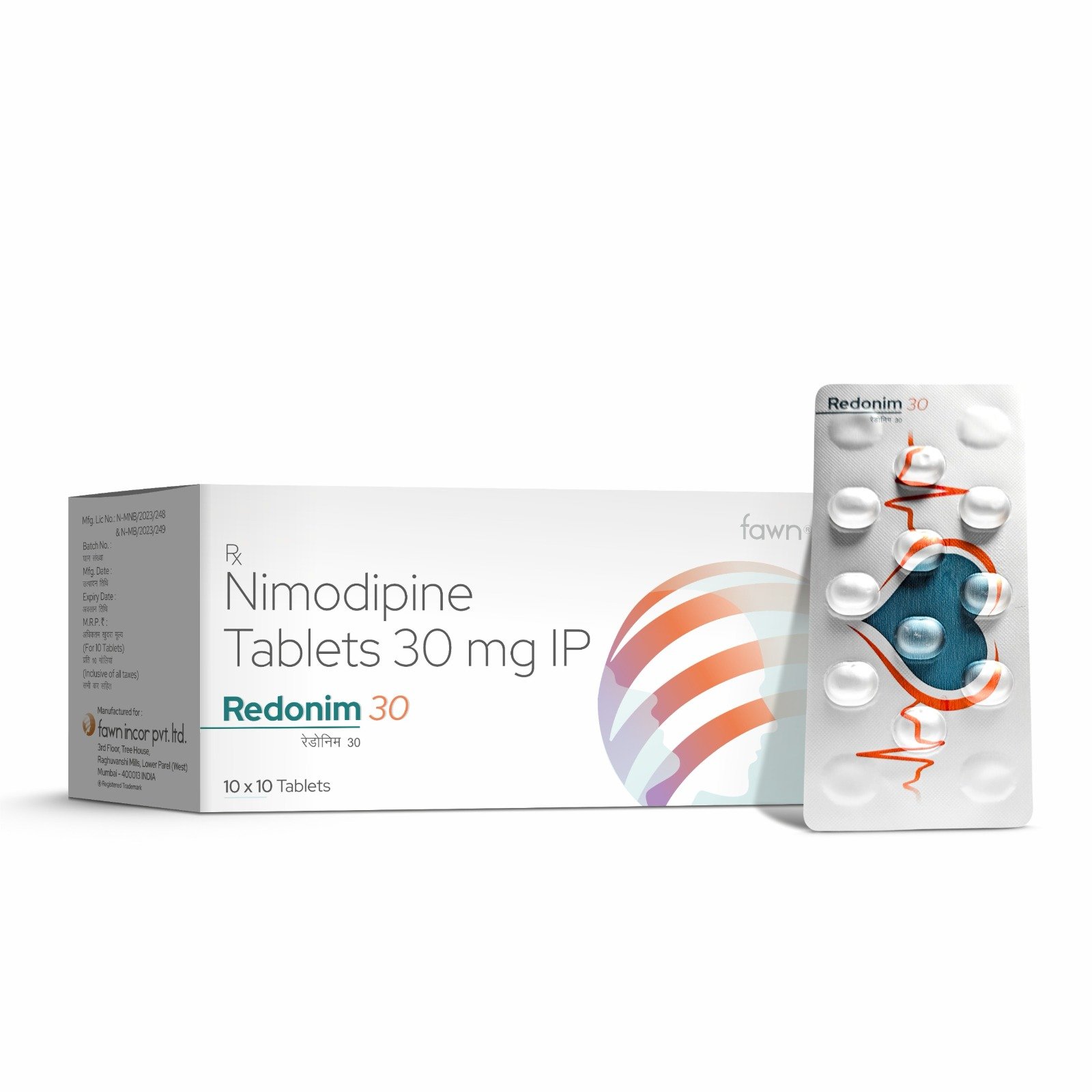 Nimodipine Tablets IP 30 Mg - REDONIM 30 Tablets