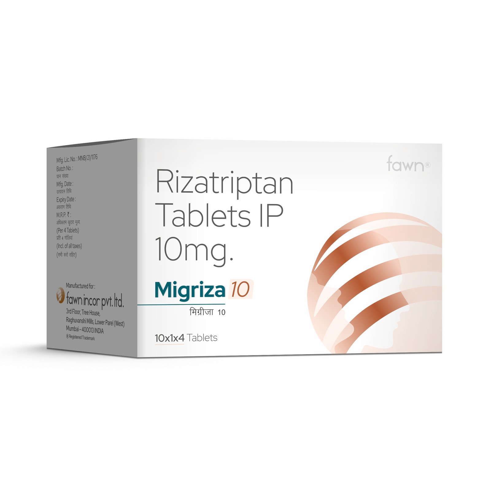 Rizatriptan Tablets 10 Mg - MIGRIZA 10 Tablets