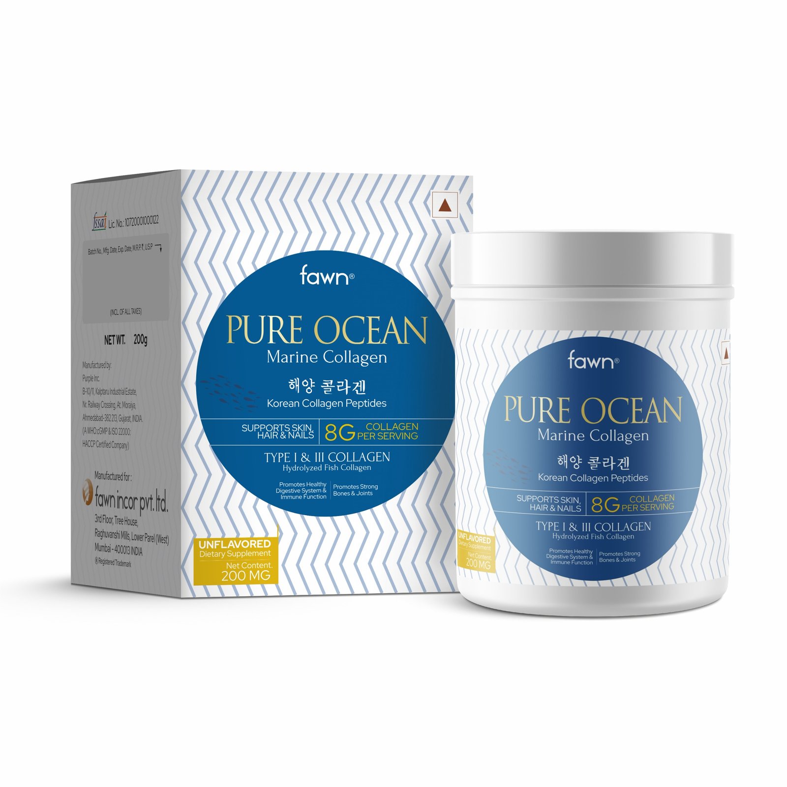 Korean Collagen Peptides - PURE OCEAN Powder image 2
