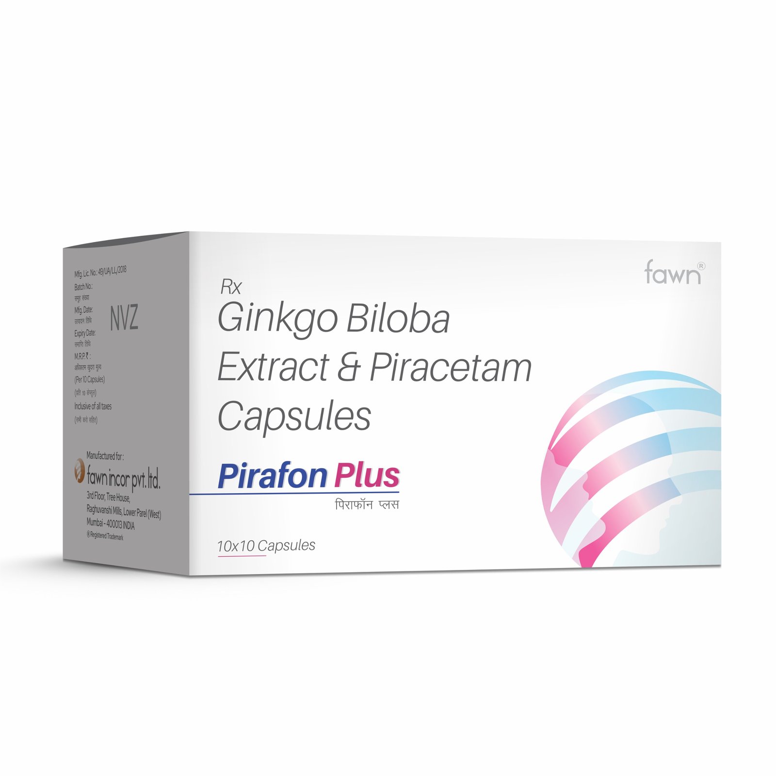 Ginkgo Biloba Extract & Piracetam Capsules - PIRAFON PLUS Tablets