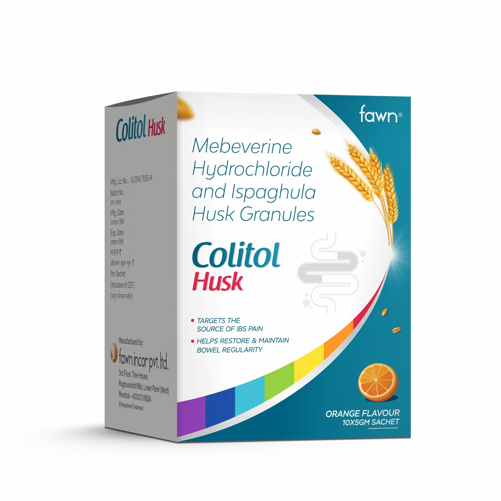 Mebeverine Hydrochloride & Ispaghula Husk Granules - COLITOL HUSK