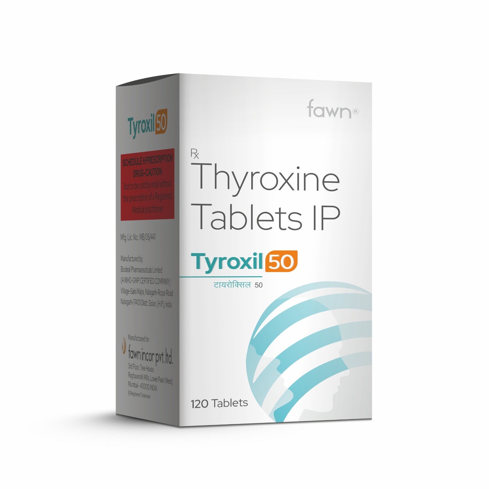 Thyroxine Sodium Tablets IP 50 Mcg - TYROXIL 50