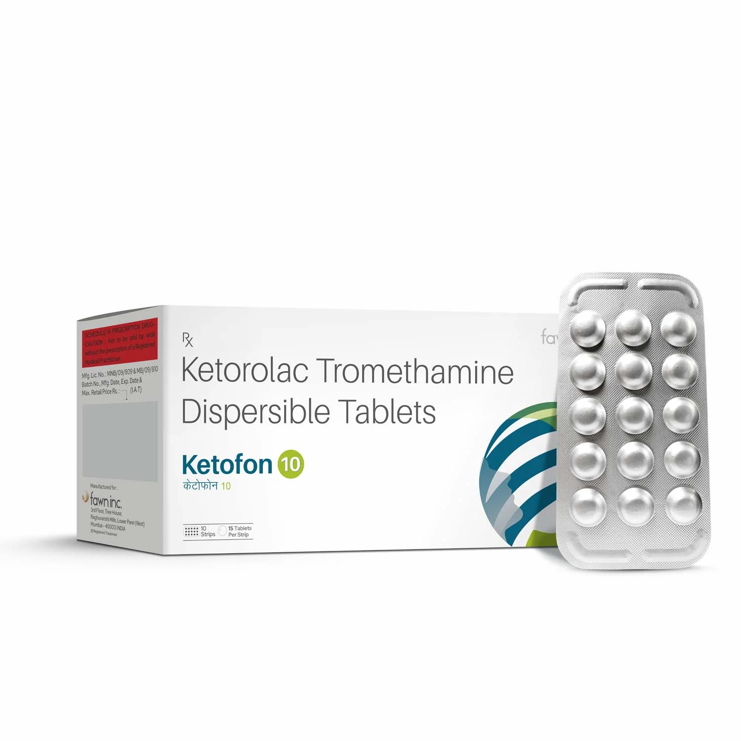 Ketorolac Tromethamine dispersible Tablets - KETOFON 10