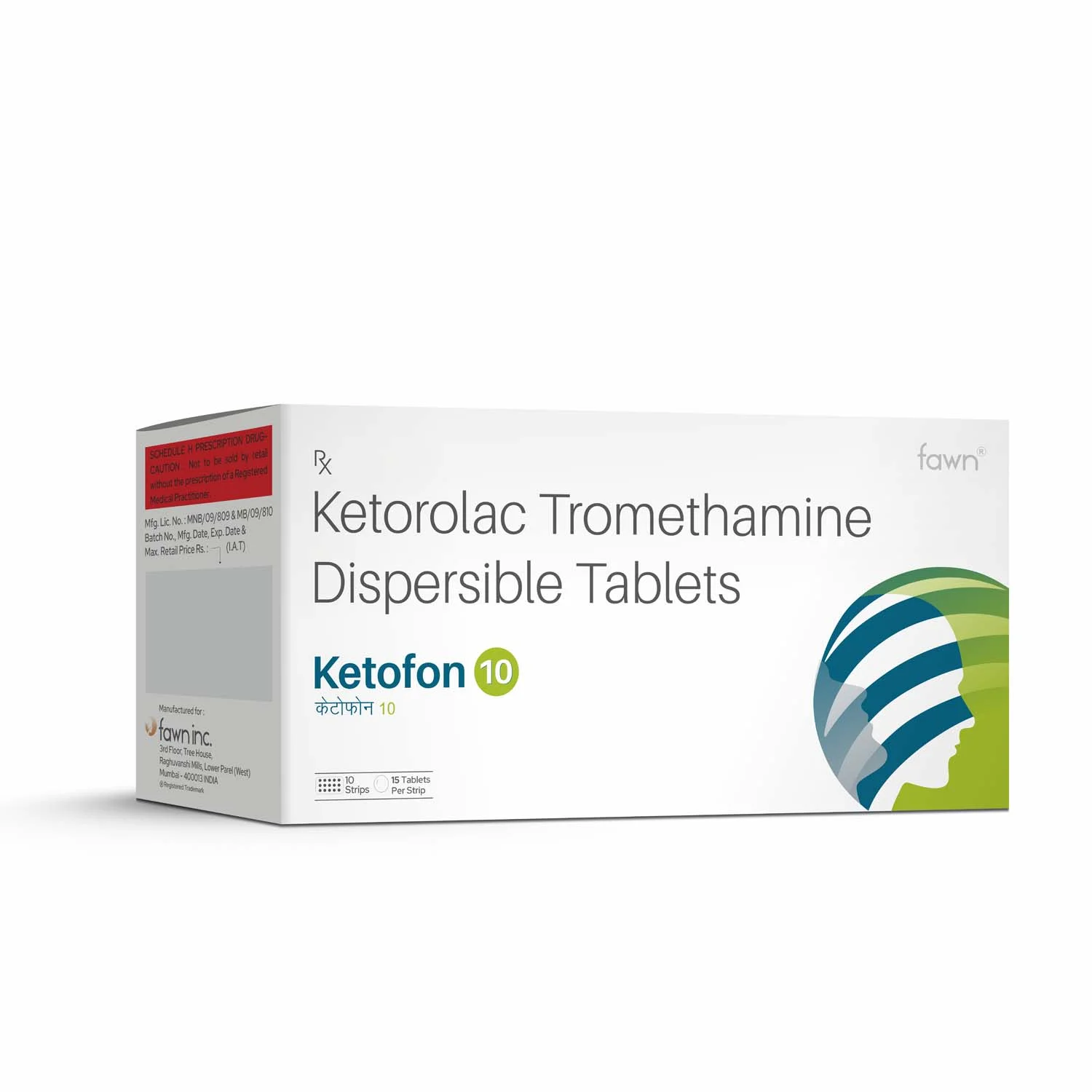 Ketorolac Tromethamine dispersible Tablets - KETOFON 10