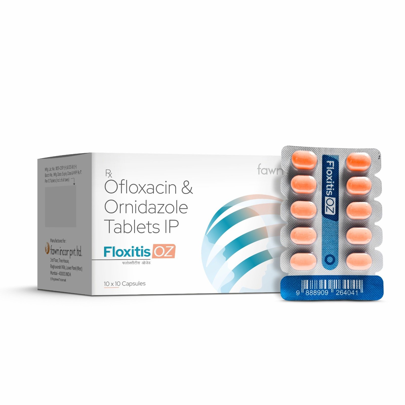 Ofloxacin & Ornidazole Tablets - FLOXITIS OZ