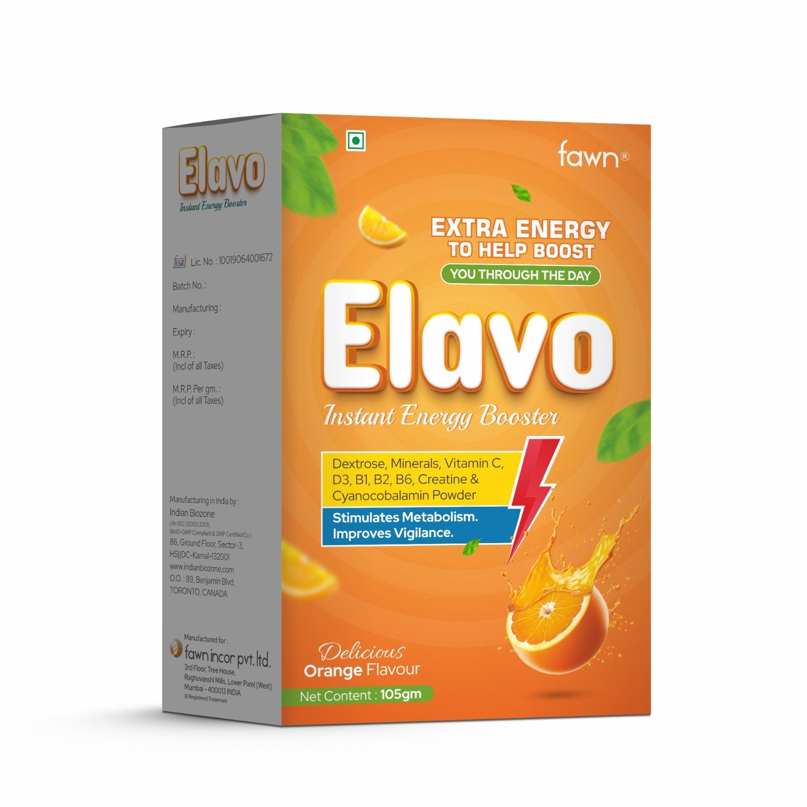 Dextrose, Zinc, Magnesium & Cyanocobalamin Sachets - ELAVO Sachet