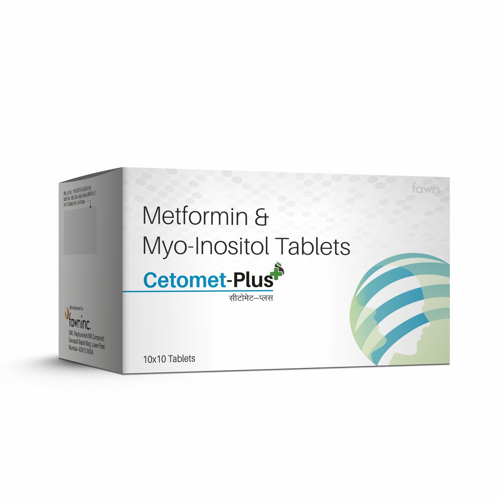 Metformin & Myo-Inositol Hydrochloride Tablets - CETOMET PLUS