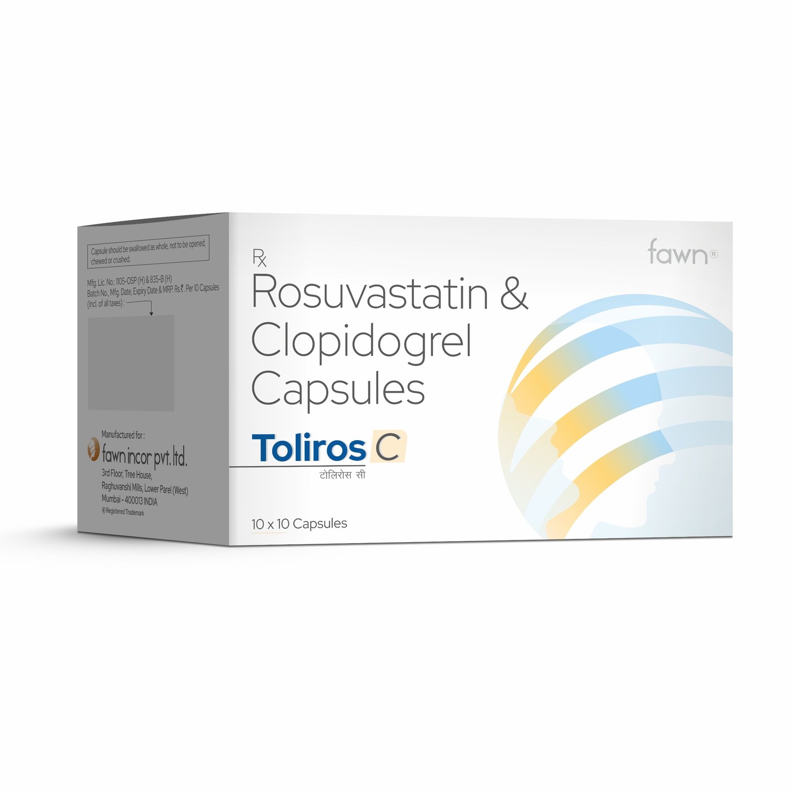 Rosuvastatin & Clopidogrel Capsules - TOLIROS C