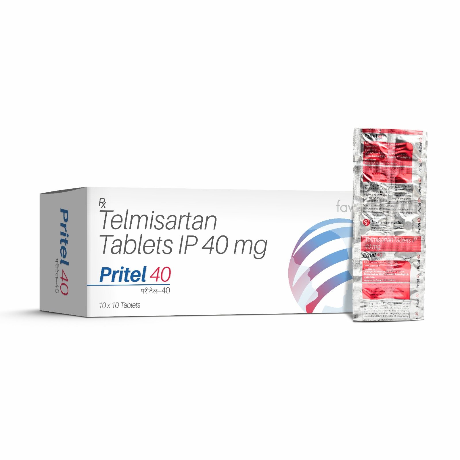 Telmisartan Tablets 40 mg - PRITEL 40