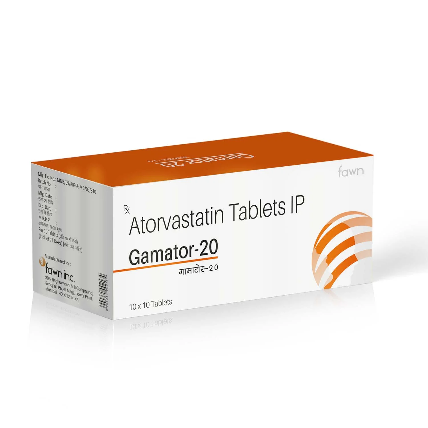 Atorvastatin Tablets IP 20 Mg - GAMATOR 20