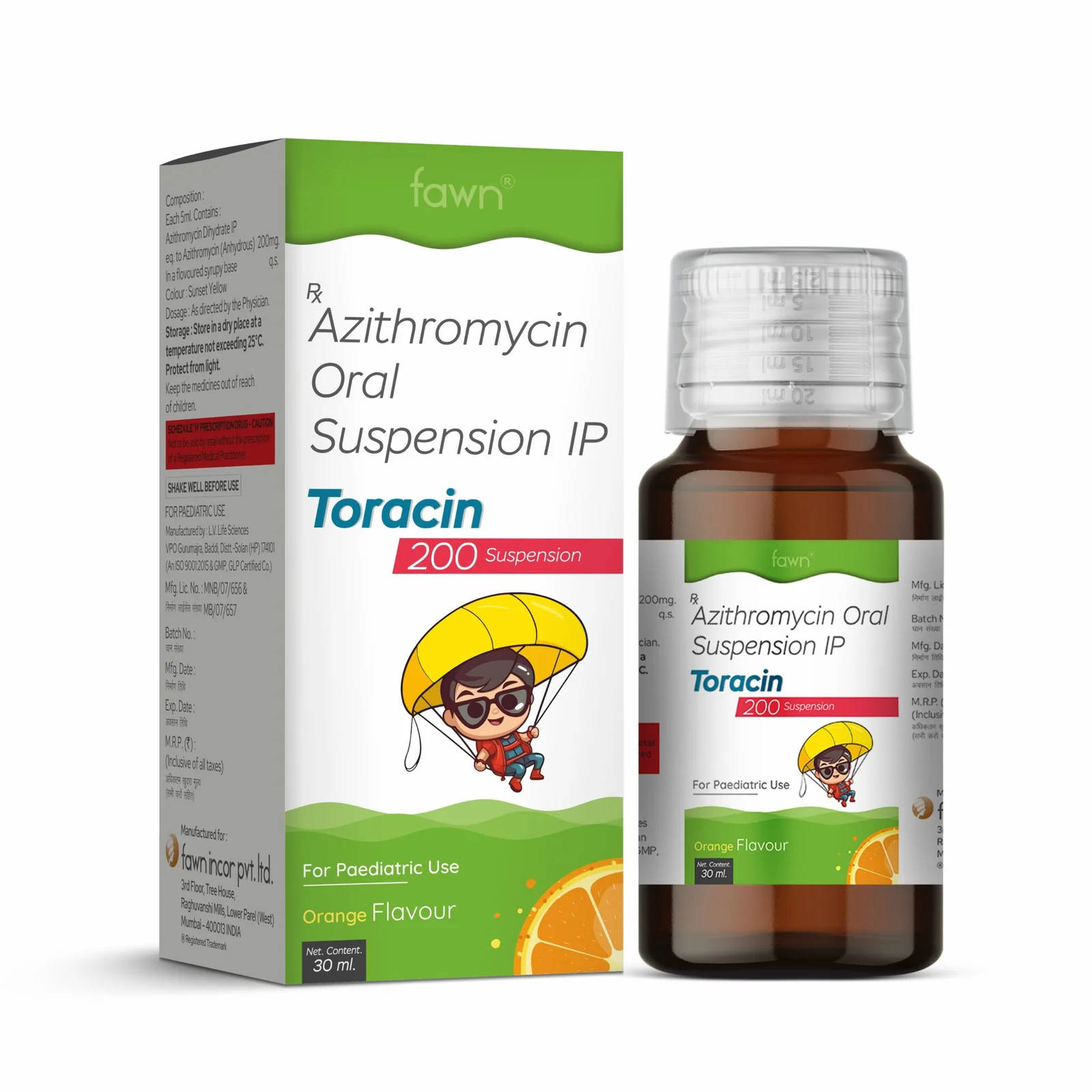 Azithromycin Oral Suspension IP 200 Mg - TORACIN 200