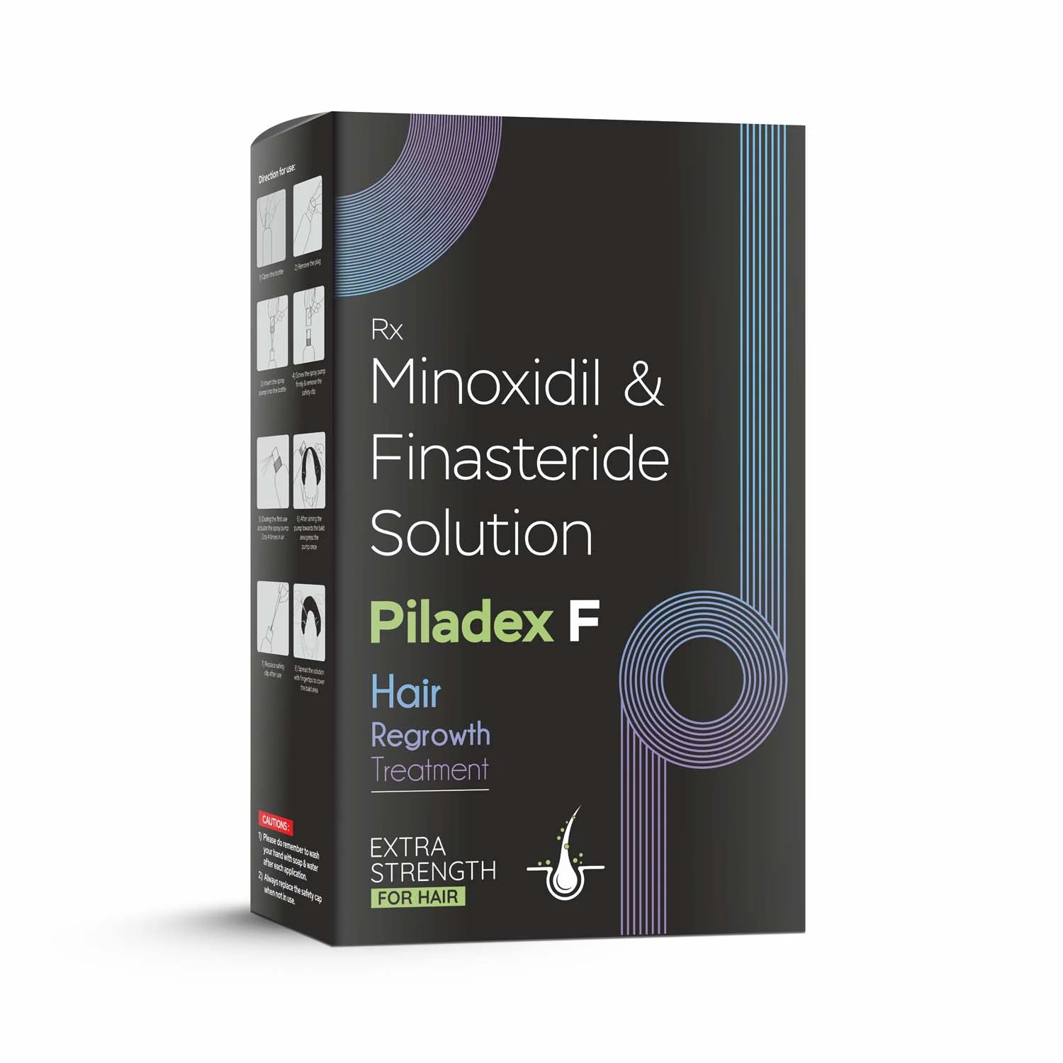 Minoxidil & Finasteride Solution - PILADEX F