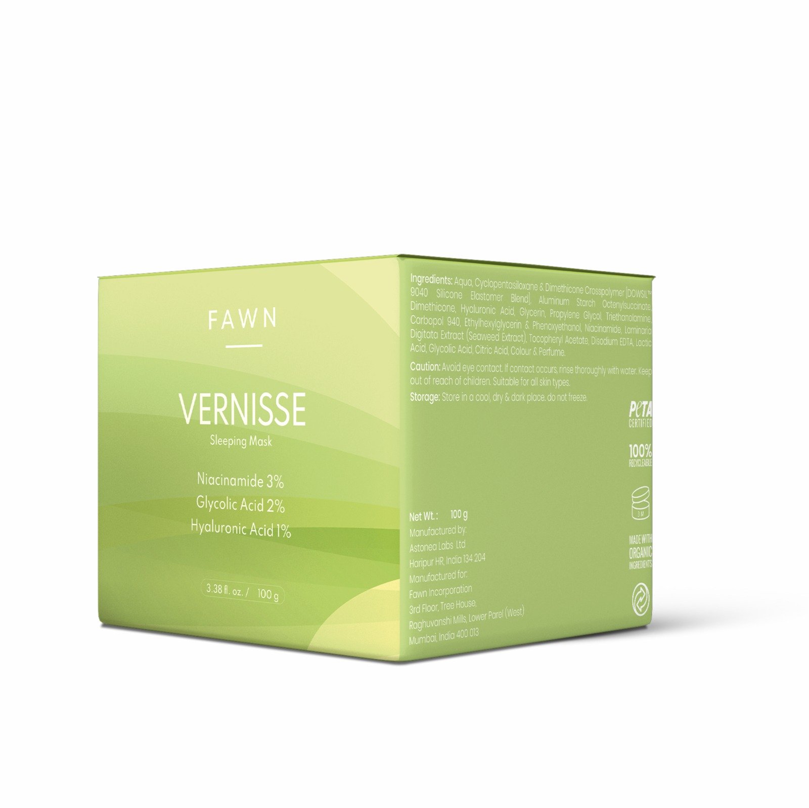 Sleeping Mask with Niacinamide & Glycolic Acid - VERNISSE Sleeping Mask