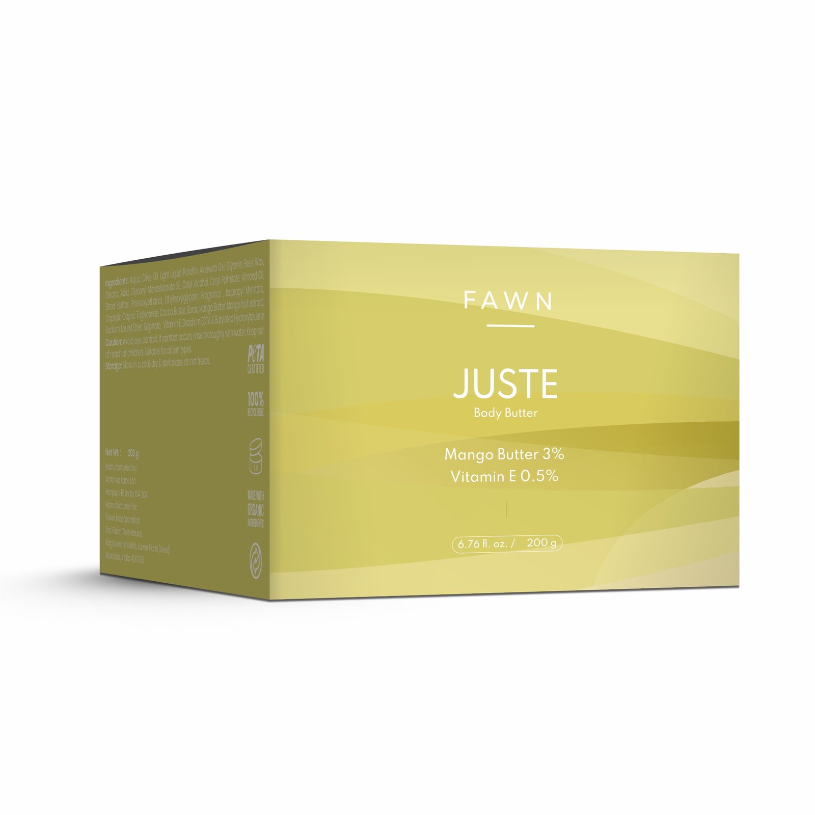 JUSTE Body Butter Cream