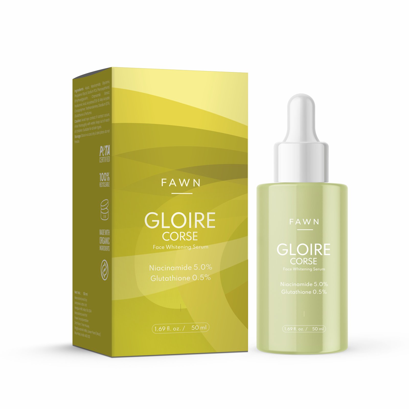 Niacinamide + Glutathione Whitening Serum - GLOIRE Corse