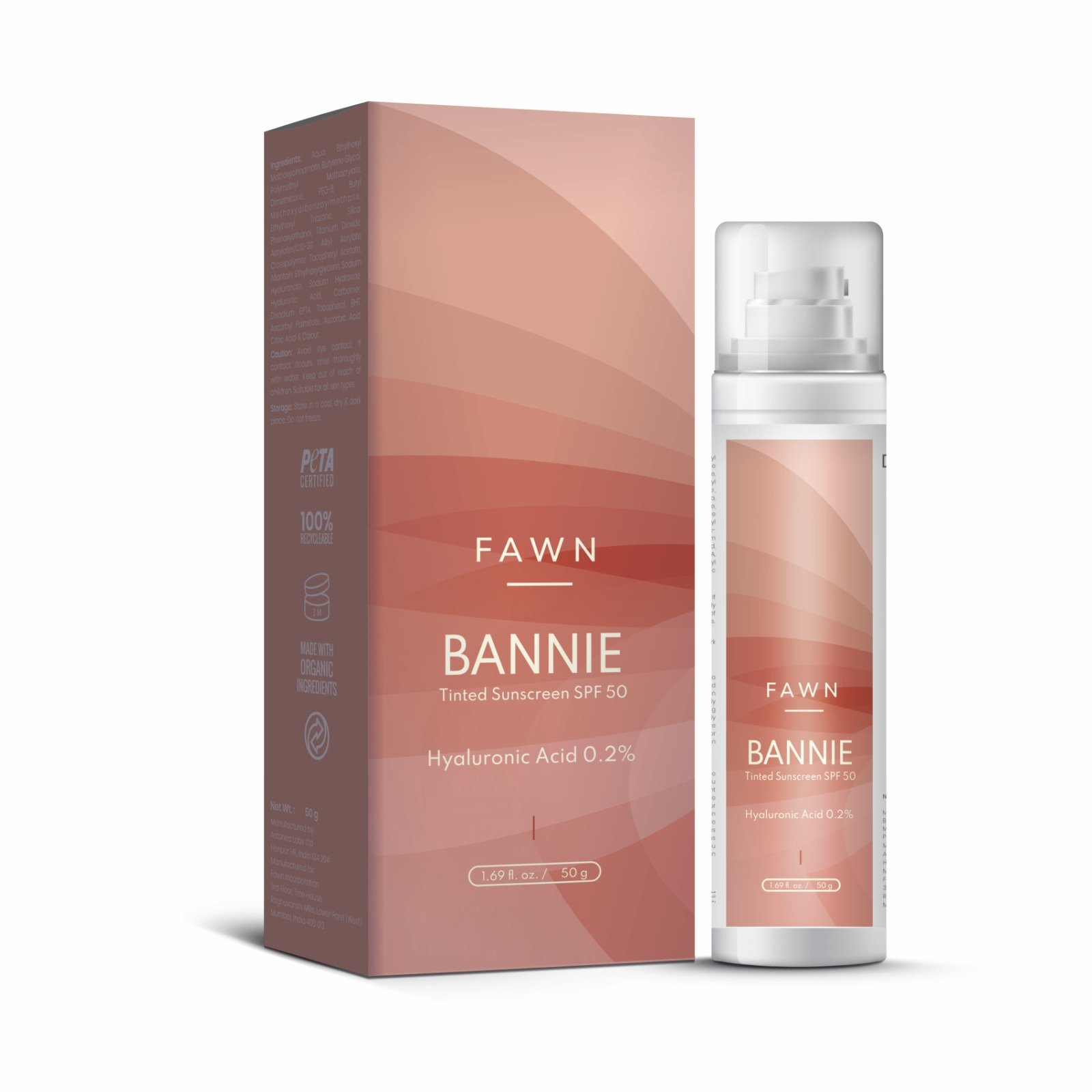 Hyaluronic Acid Tinted Sunscreen - BANNIE Sunscreen