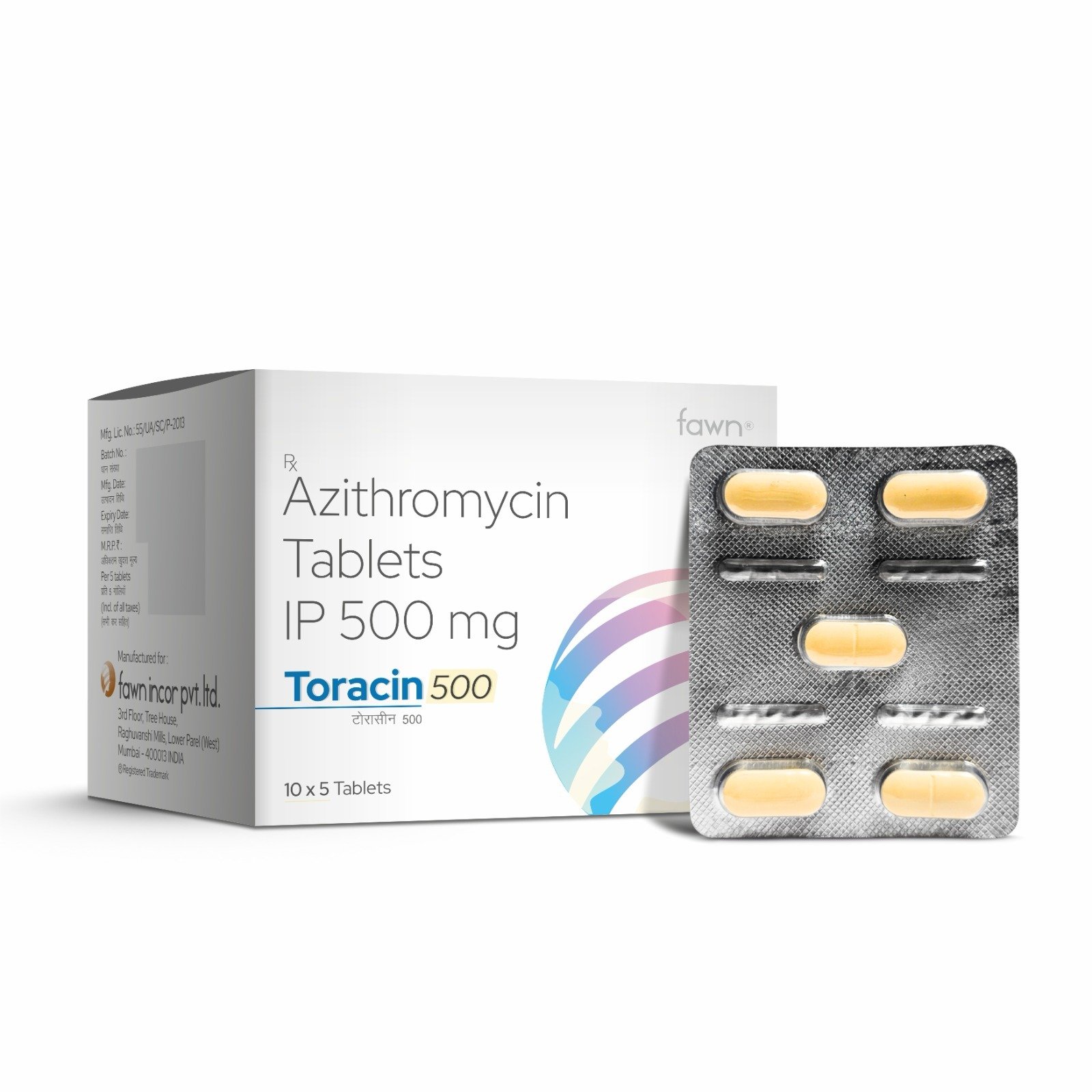 Azithromycin Tablets IP 500 Mg - TORACIN 500