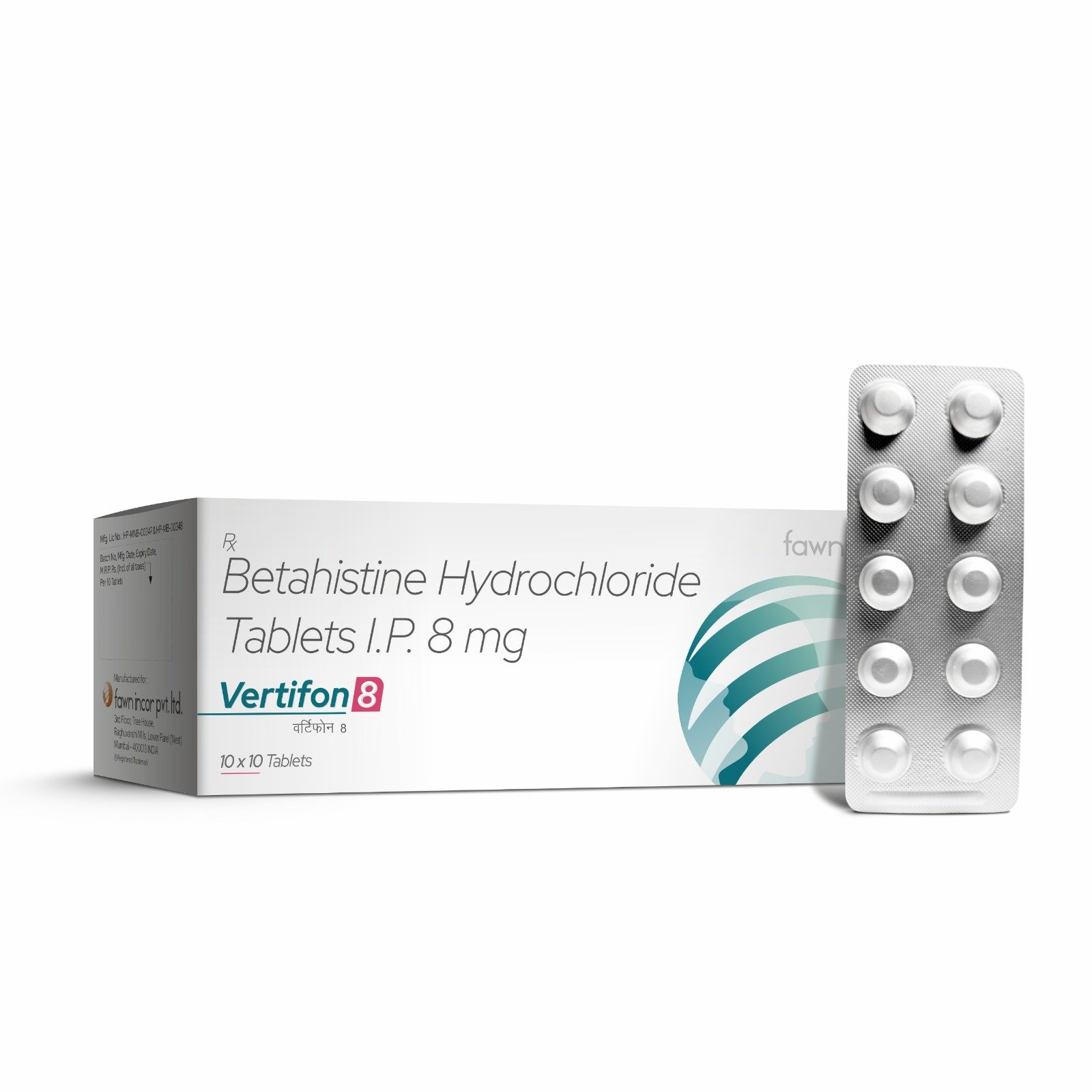 Betahistine Hydrochloride Tablets IP 16 Mg - VERTIFON 16