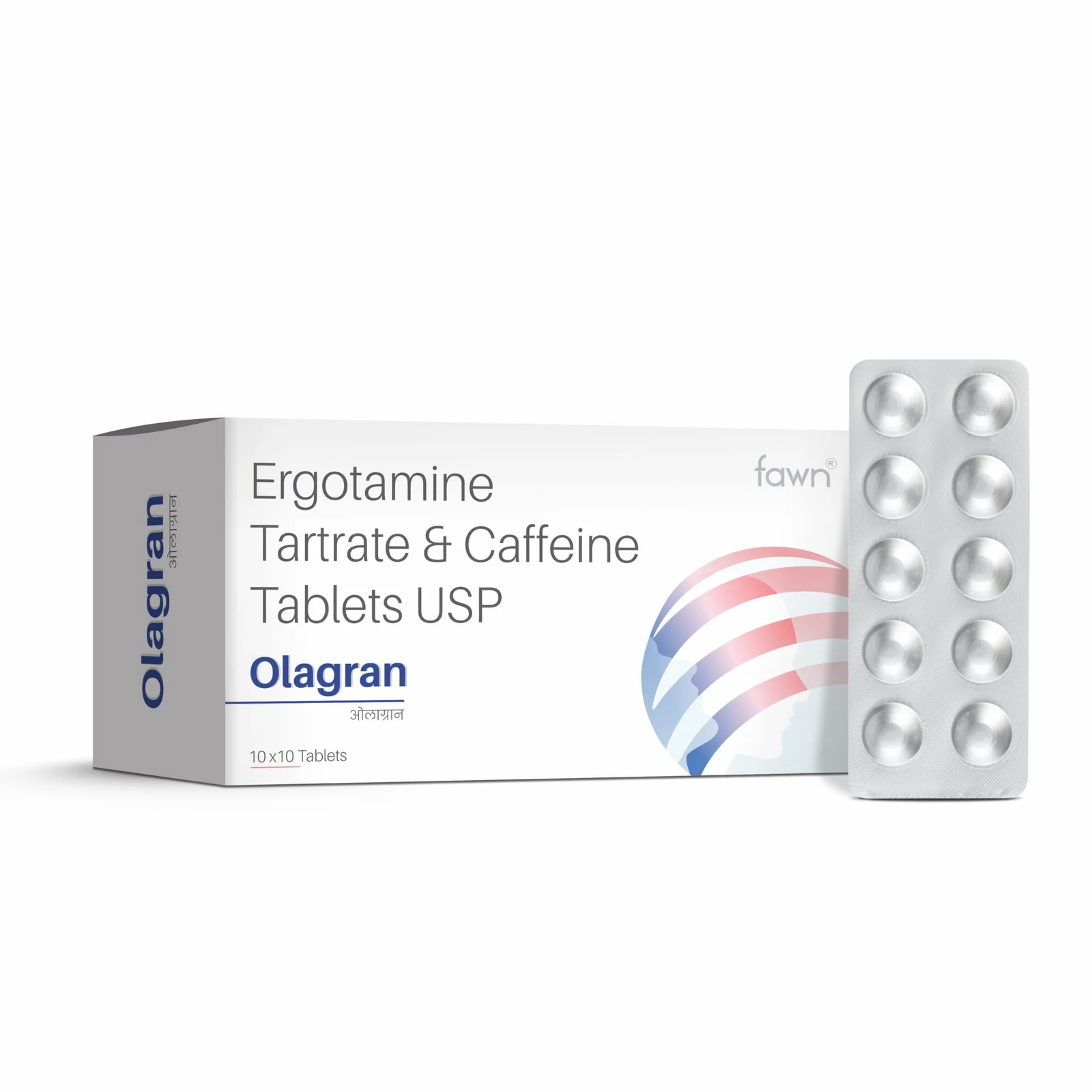 Ergotamine Tartrate & Caffeine Tablets USP - OLAGRAN