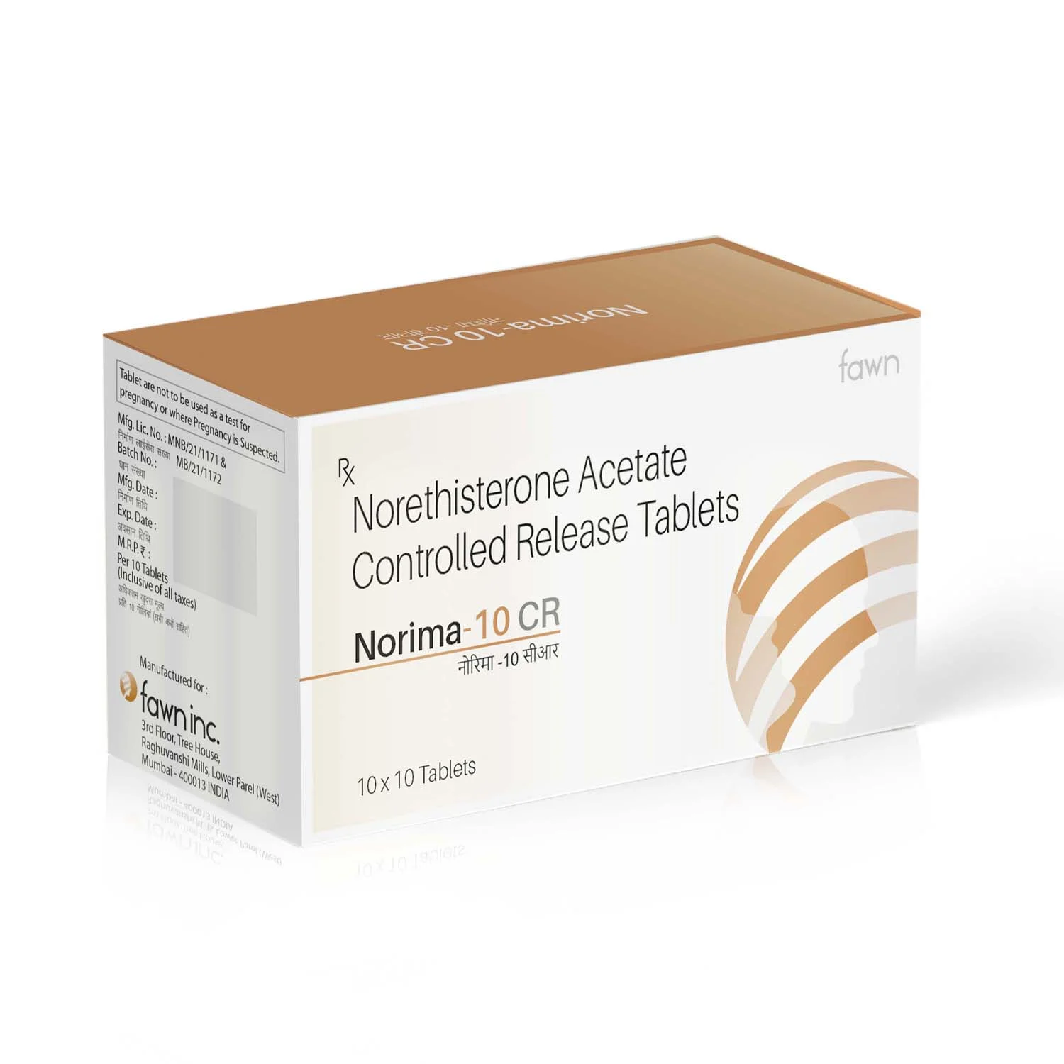 Norethisterone Acetate Controlled Release Tablets 10 Mg - NORIMA CR 10