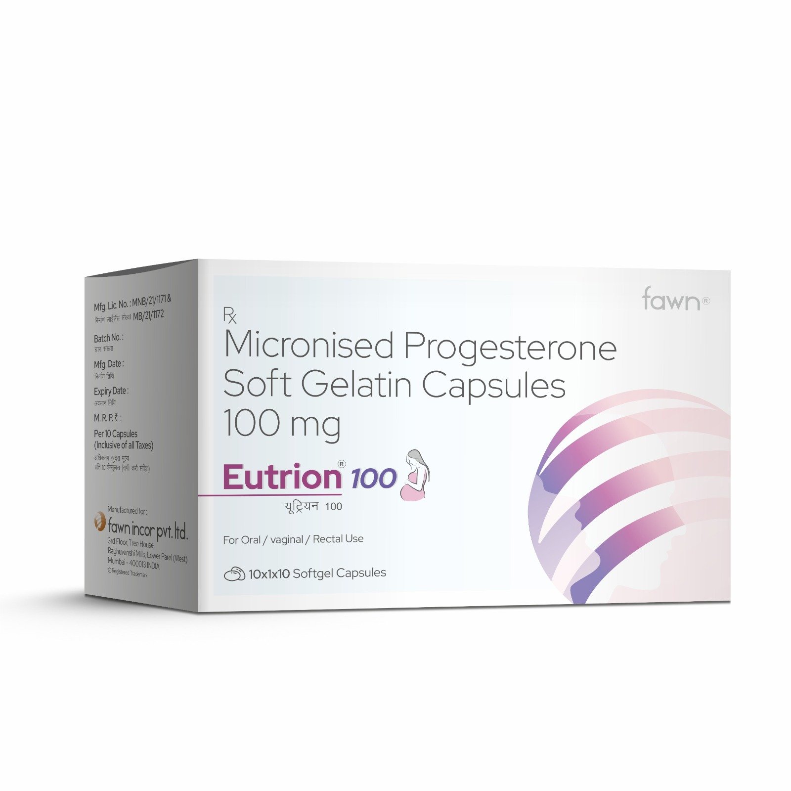 Micronised Progesterone Soft Gelatin Capsules 100 Mg - EUTRION 100