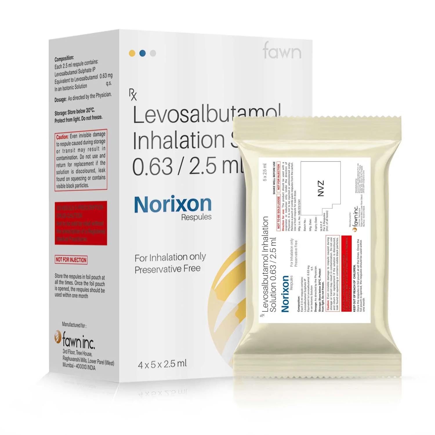 Levosalbutamol Inhalation Solution - NORIXON