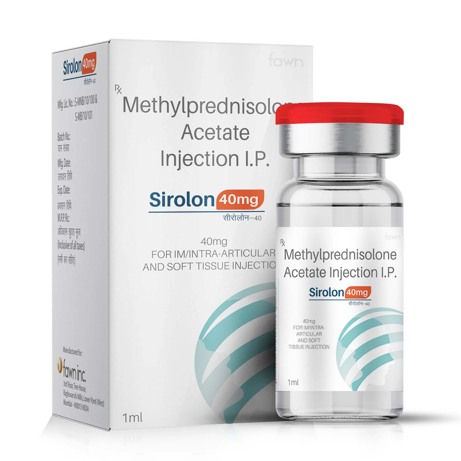 Methylprednisolone Acetate Injection IP - SIROLON 40