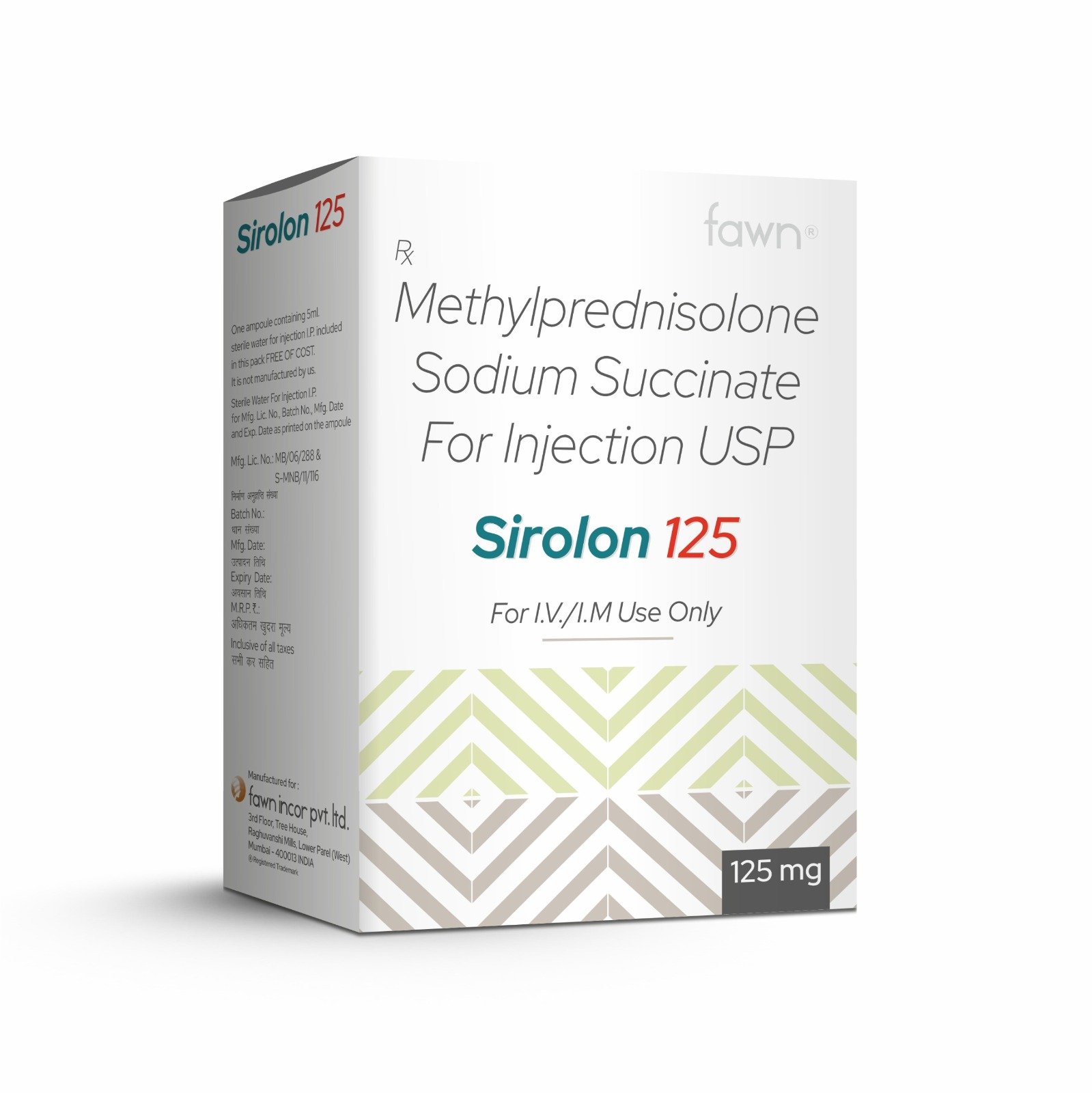 Methylprednisolone Sodium Succinate Injection USP - SIROLON 125