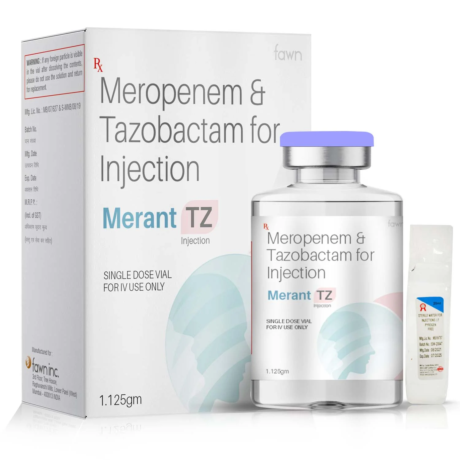 Meropenem & Tazobactam for Injection - MERANT TZ 1.125