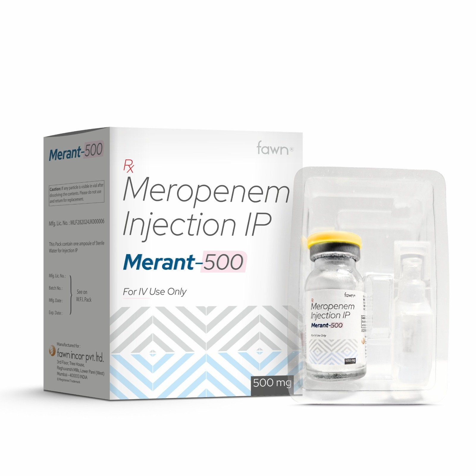 Meropenem Injection IP 500 Mg - MERANT 500 image 2