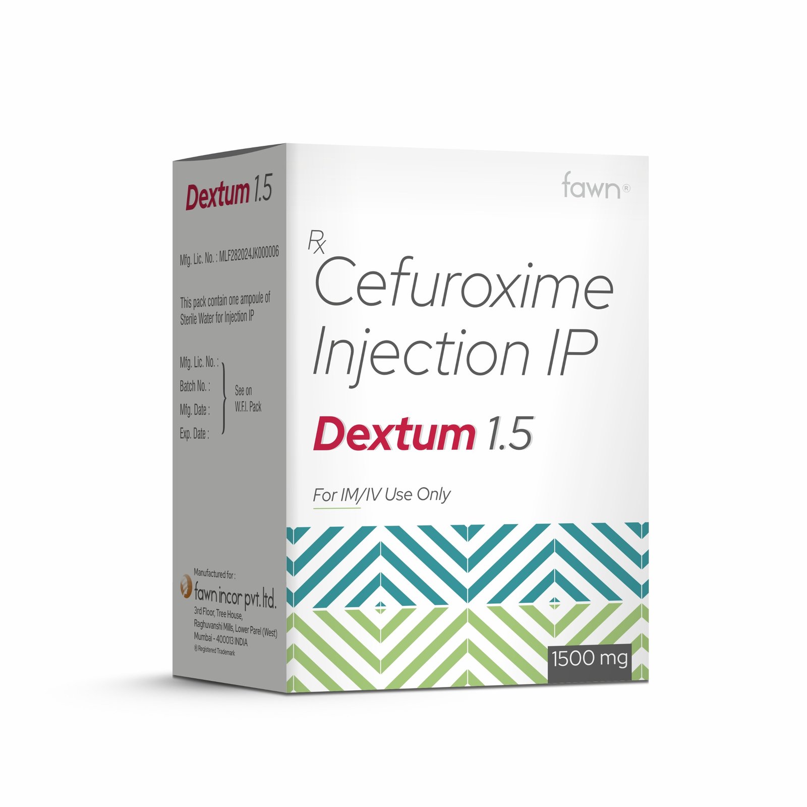 Cefuroxime Sodium Injection IP 1.5g - DEXTUM 1500