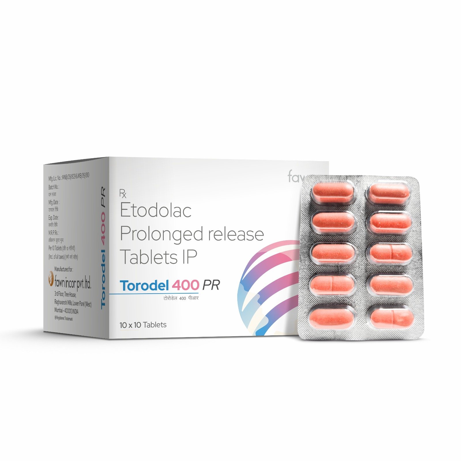 Etodolac Prolonged Release Tablets IP 400 Mg - TORODEL 400 ER