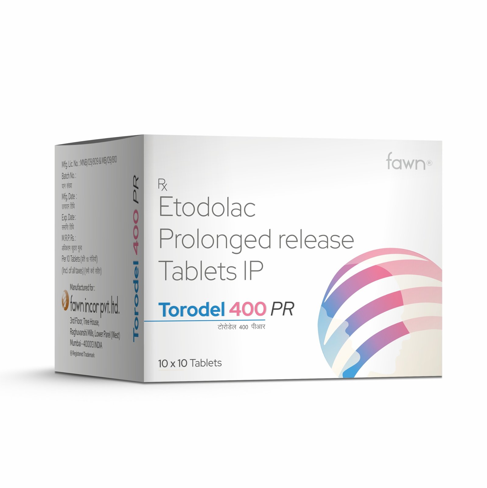 Etodolac Prolonged Release Tablets IP 400 Mg - TORODEL 400 ER