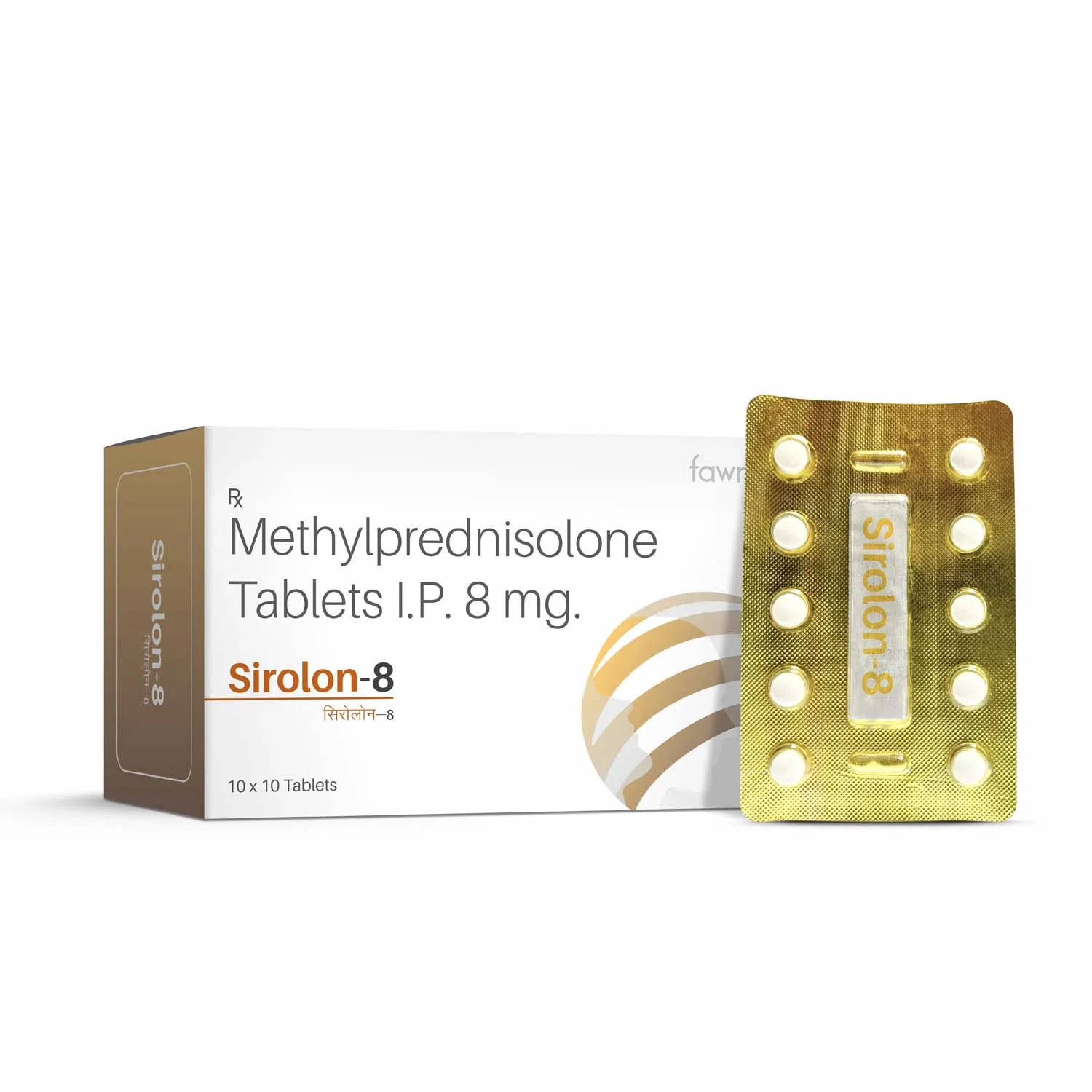 Methylprednisolone Tablets IP 8 Mg - SIROLON 8
