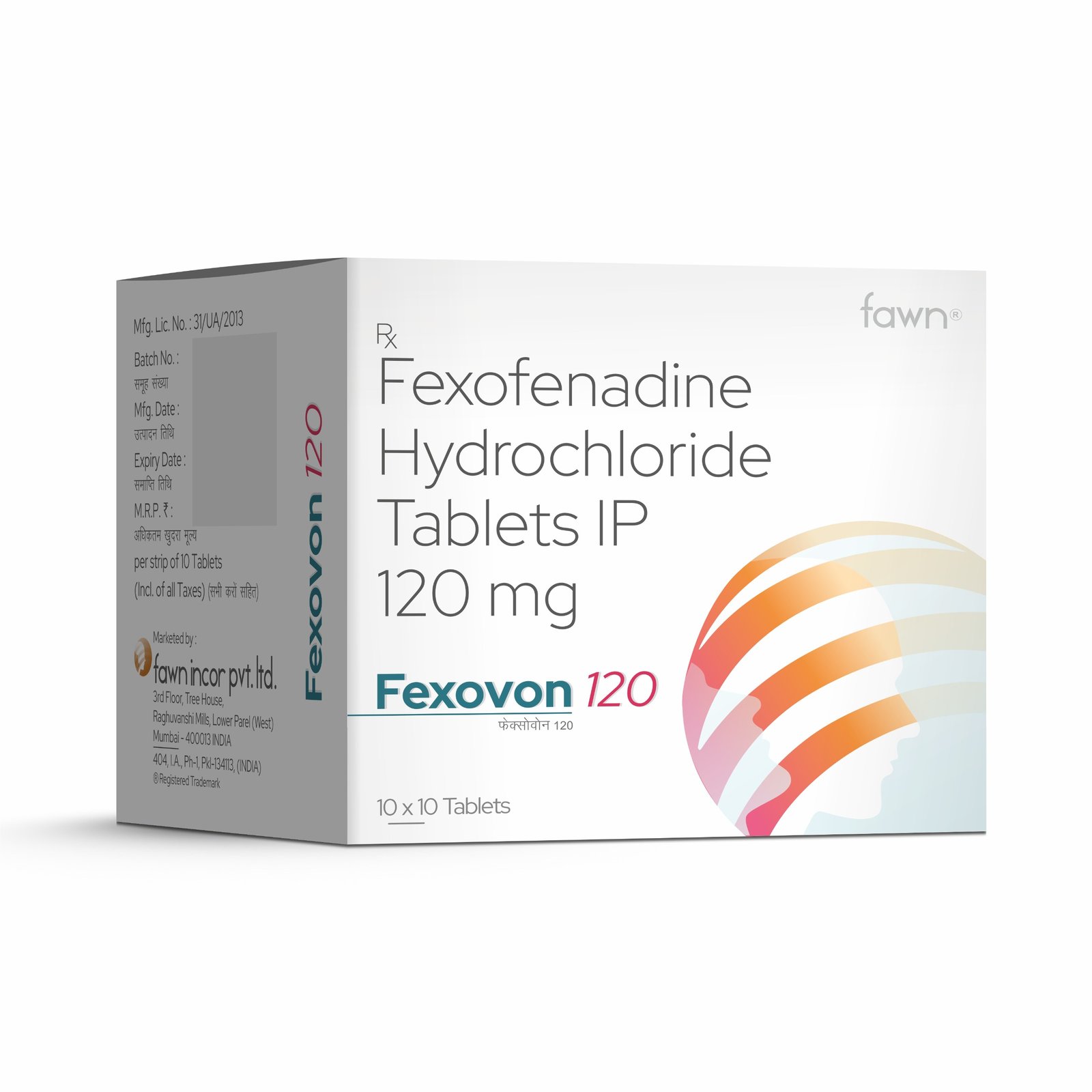 Fexofenadine Hydrochloride Tablets IP 120 Mg - FEXOVON 120