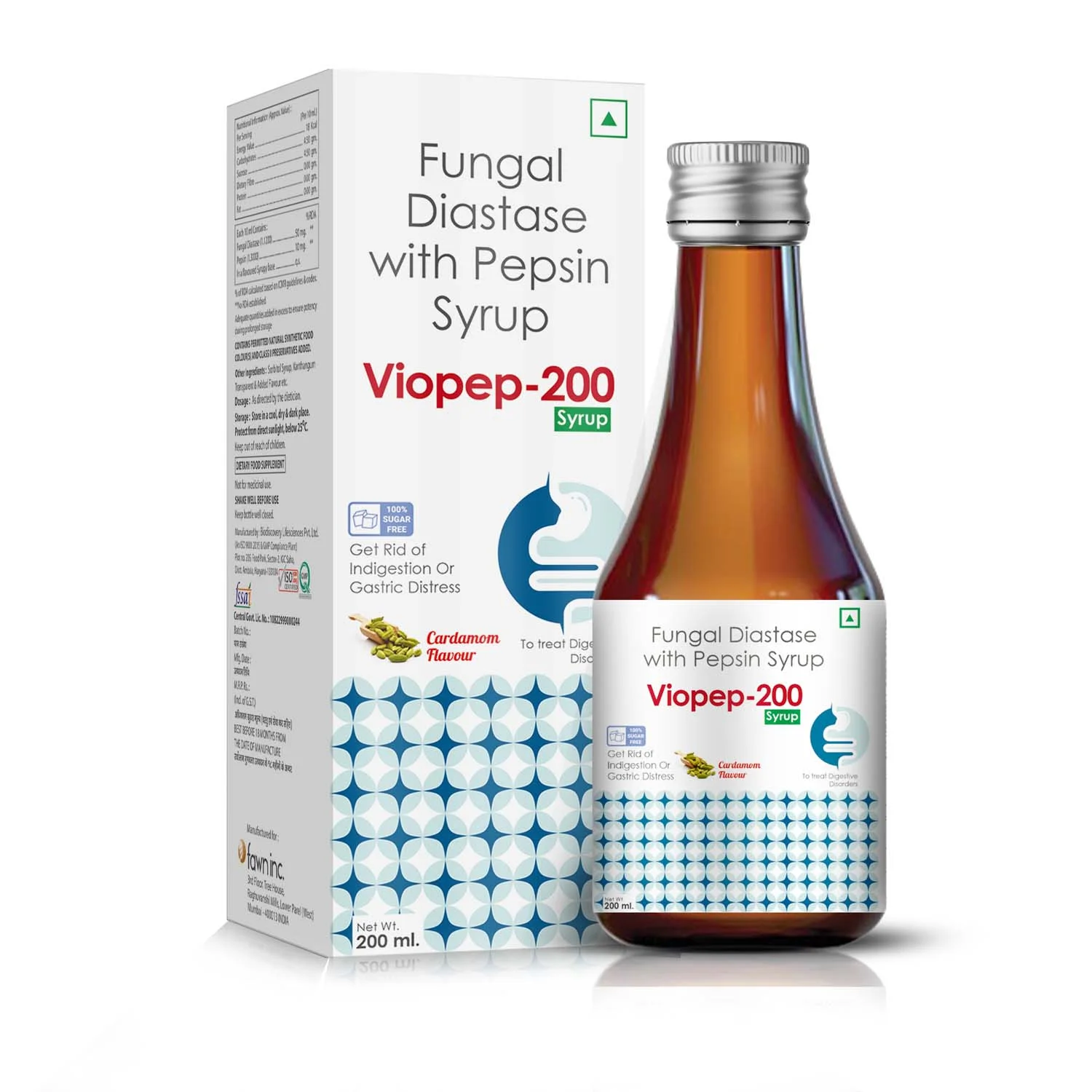 Fungal Diastase with Papain Syrup - VIOPEP 200